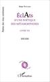 Éclats d'une poétique des métamorphoses, Livre VII 2013-2015 (9782343078311-front-cover)