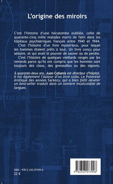 L'origine des miroirs, Roman (9782343073996-back-cover)