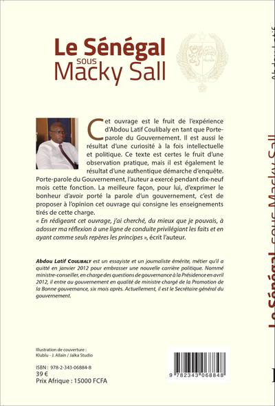 Le Sénégal sous Macky Sall, De la vision à l'ambition - Les réalisations à mi-mandat (9782343068848-back-cover)
