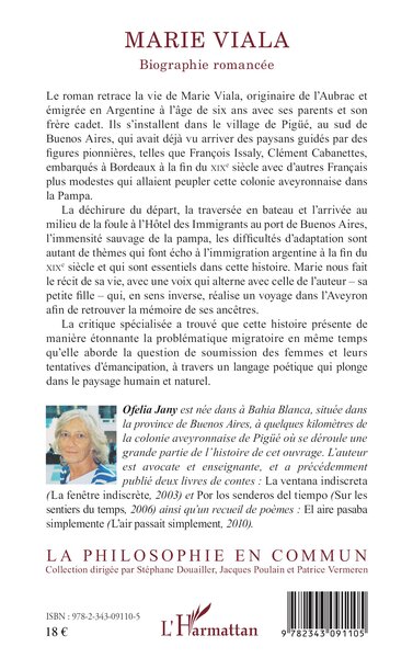 Marie Viala, Biographie romancée (9782343091105-back-cover)