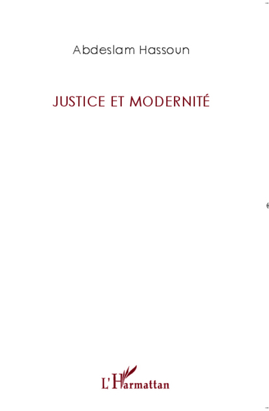 Justice et modernité (9782343003757-front-cover)