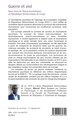 Guerre et viol, Deux faces de fléaux traumatiques en République Démocratique du Congo (9782343062709-back-cover)