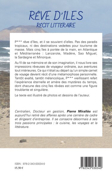 Rêve d'îles, Récit littéraire (9782343030340-back-cover)