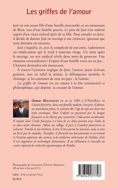 Les griffes de l'amour, Roman (9782343077796-back-cover)