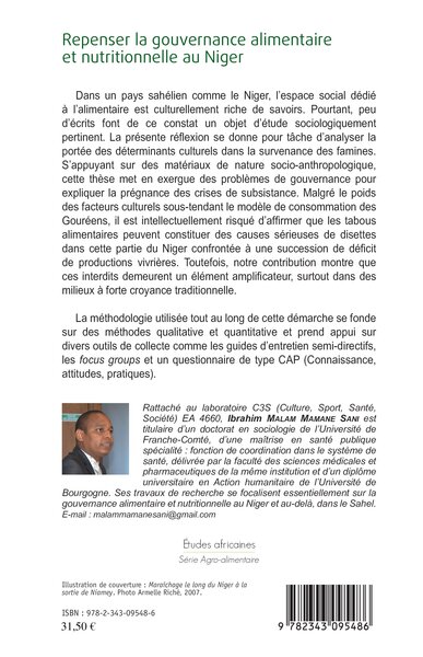 Repenser la gouvernance alimentaire et nutritionnelle au Niger, La crise alimentaire dans le département de Gouré (2005) (9782343095486-back-cover)