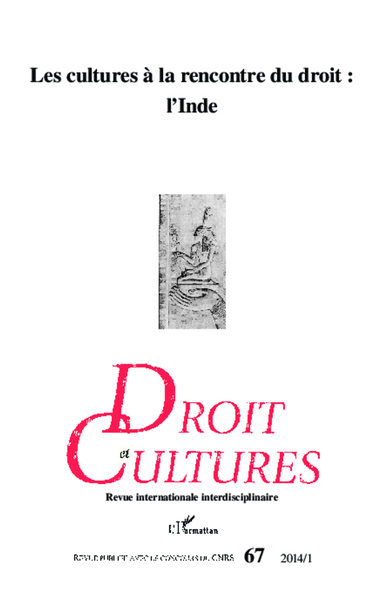 Droit et Cultures, Les cultures à la rencontre du droit : L'Inde (9782343032801-front-cover)