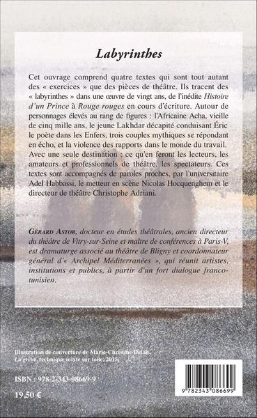 Labyrinthes, théâtre / exercice (9782343086699-back-cover)