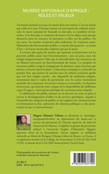 Musées nationaux d'Afrique : rôles et enjeux, Le Musée national de Yaoundé (9782343037790-back-cover)