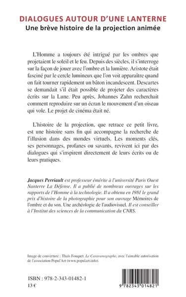 Dialogues autour d'une lanterne, Une brève histoire de la projection animée (9782343014821-back-cover)