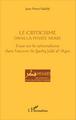 Le criticisme dans la pensée arabe, Essai sur le rationalisme dans l'oeuvre de Sadiq Jalâl al-Azm (9782343056807-front-cover)