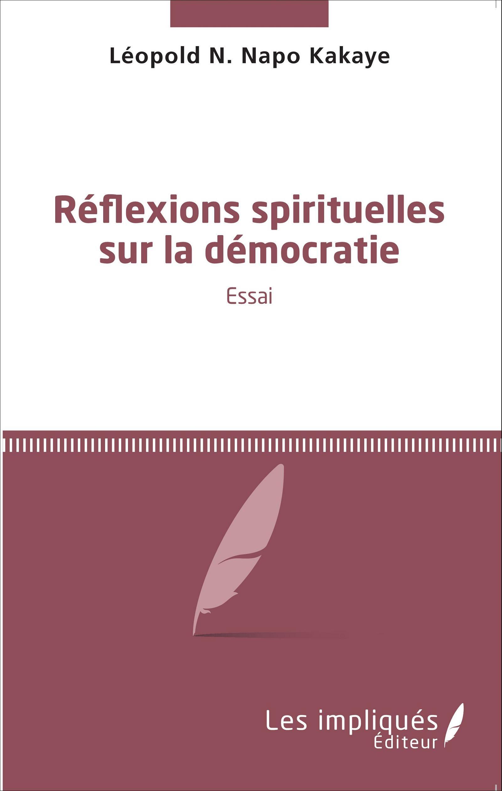 Réflexions spirituelles sur la démocratie, Essai (9782343073385-front-cover)