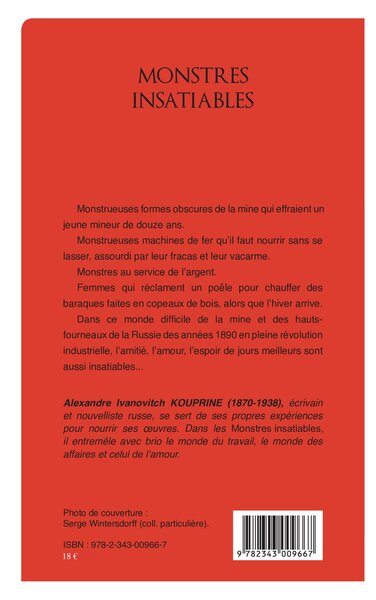 Monstres insatiables (9782343009667-back-cover)