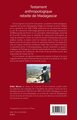 Testament anthropologique rebelle de Madagascar (9782343030388-back-cover)