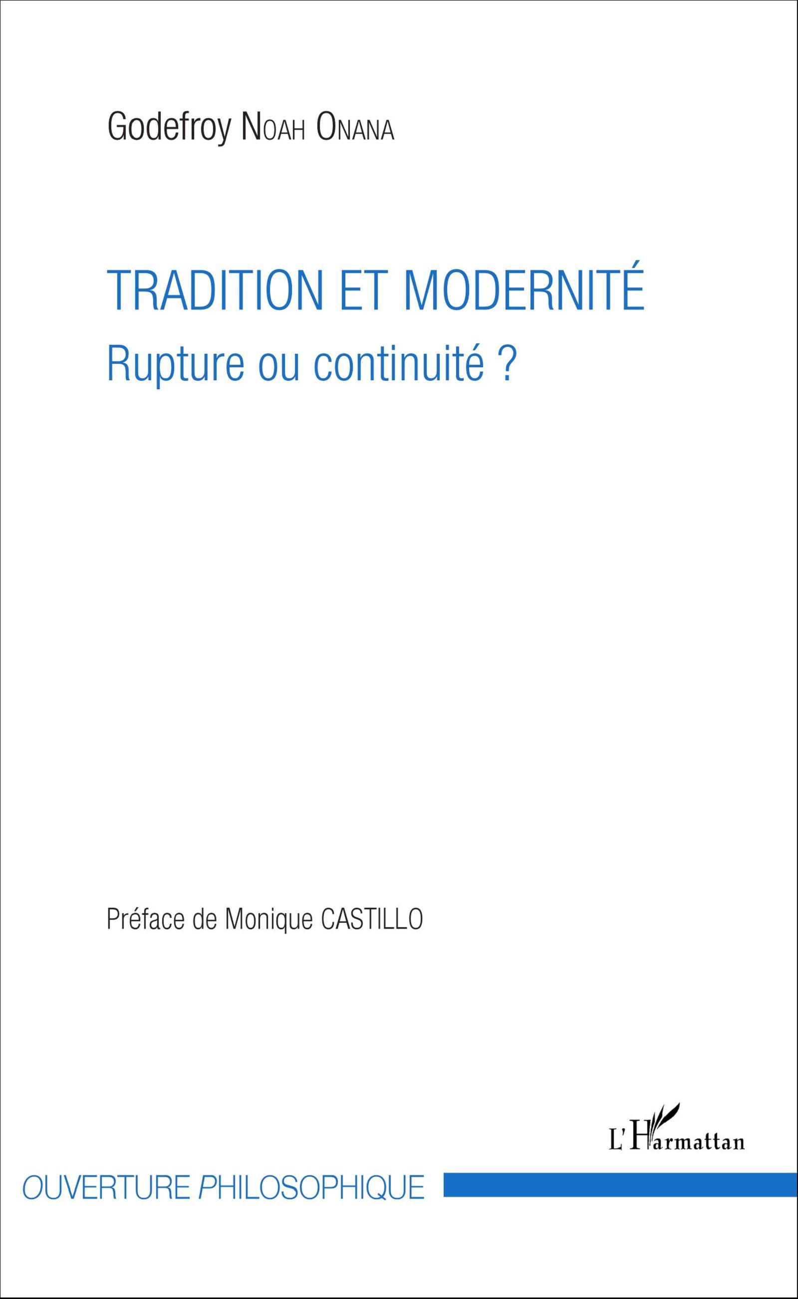 Tradition et modernité, Rupture ou continuité ? (9782343079073-front-cover)