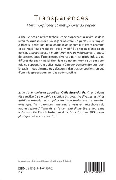 Transparences, Métamorphoses et métaphores du papier (9782343043692-back-cover)