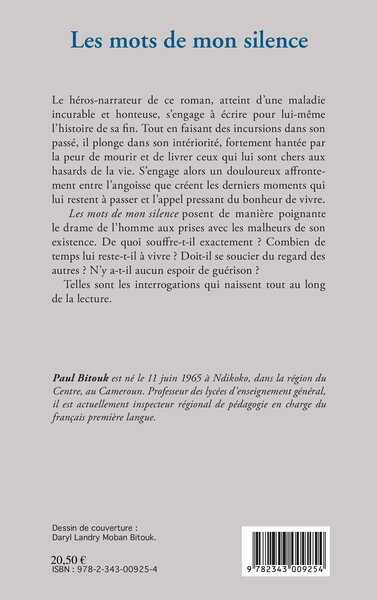 Les mots de mon silence, Roman (9782343009254-back-cover)