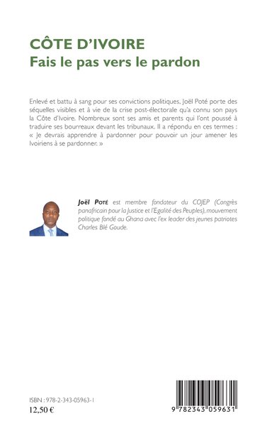 Côte d'Ivoire Fais le pas vers le pardon (9782343059631-back-cover)