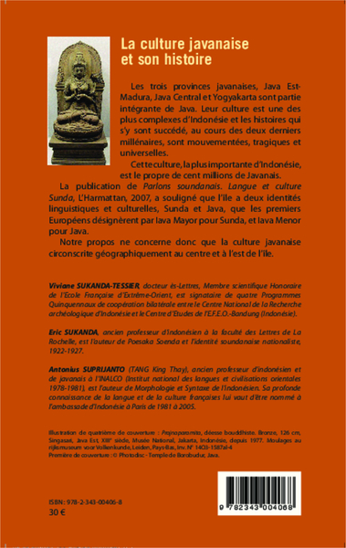 La culture javanaise et son histoire, Mythes, religions, art, littérature (9782343004068-back-cover)