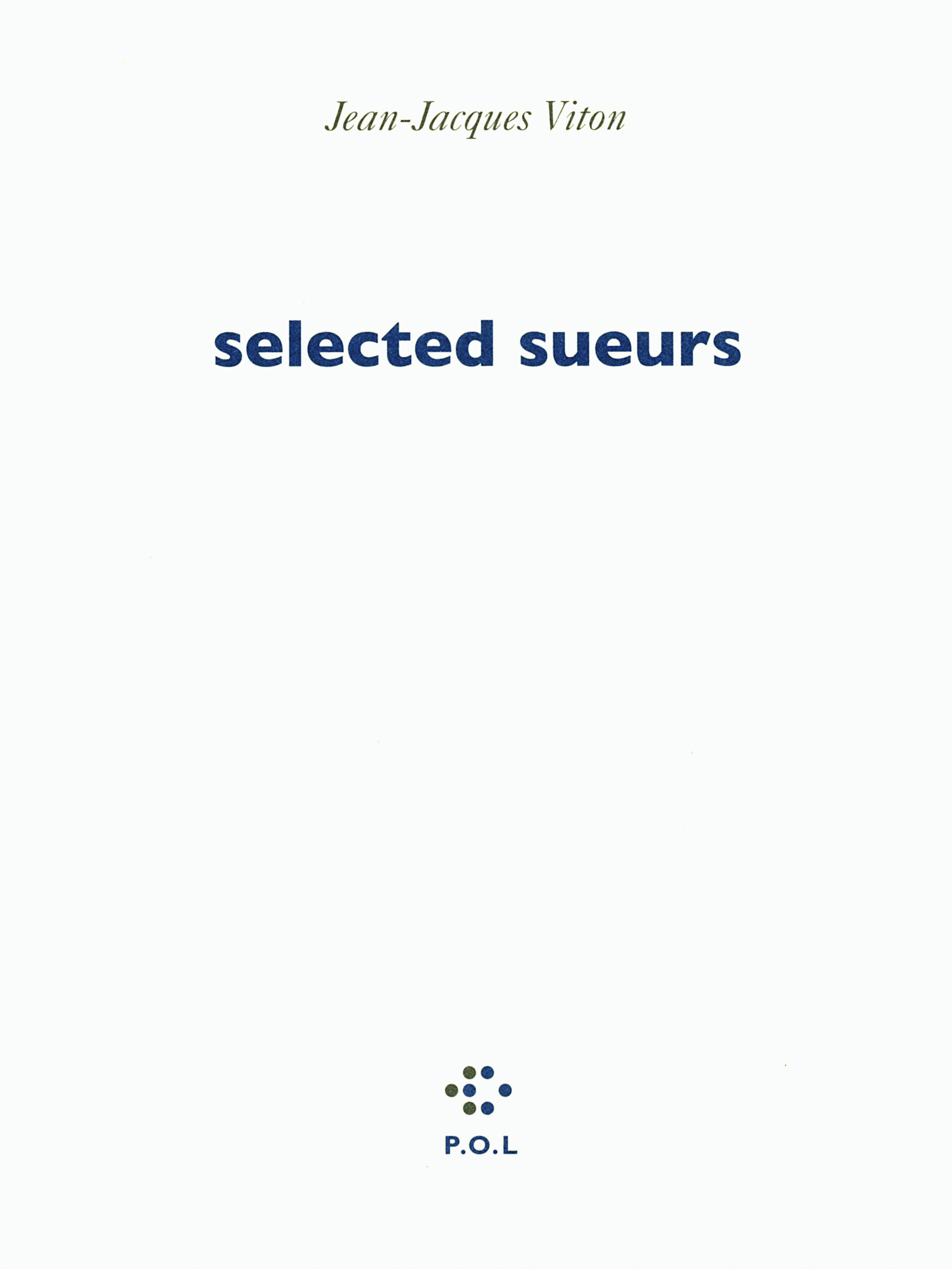 Selected sueurs (9782818004753-front-cover)