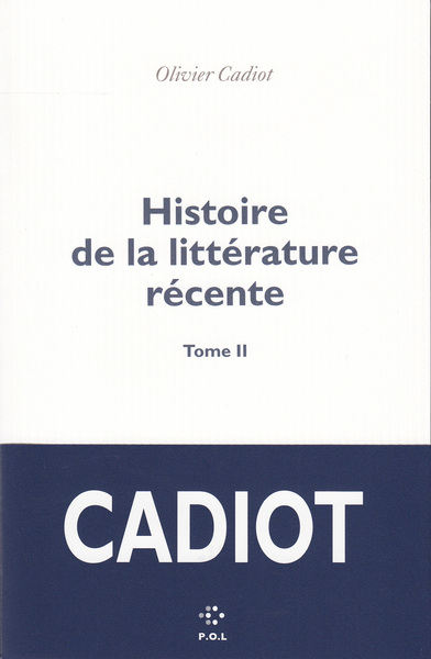 Histoire de la littérature récente (9782818041734-front-cover)