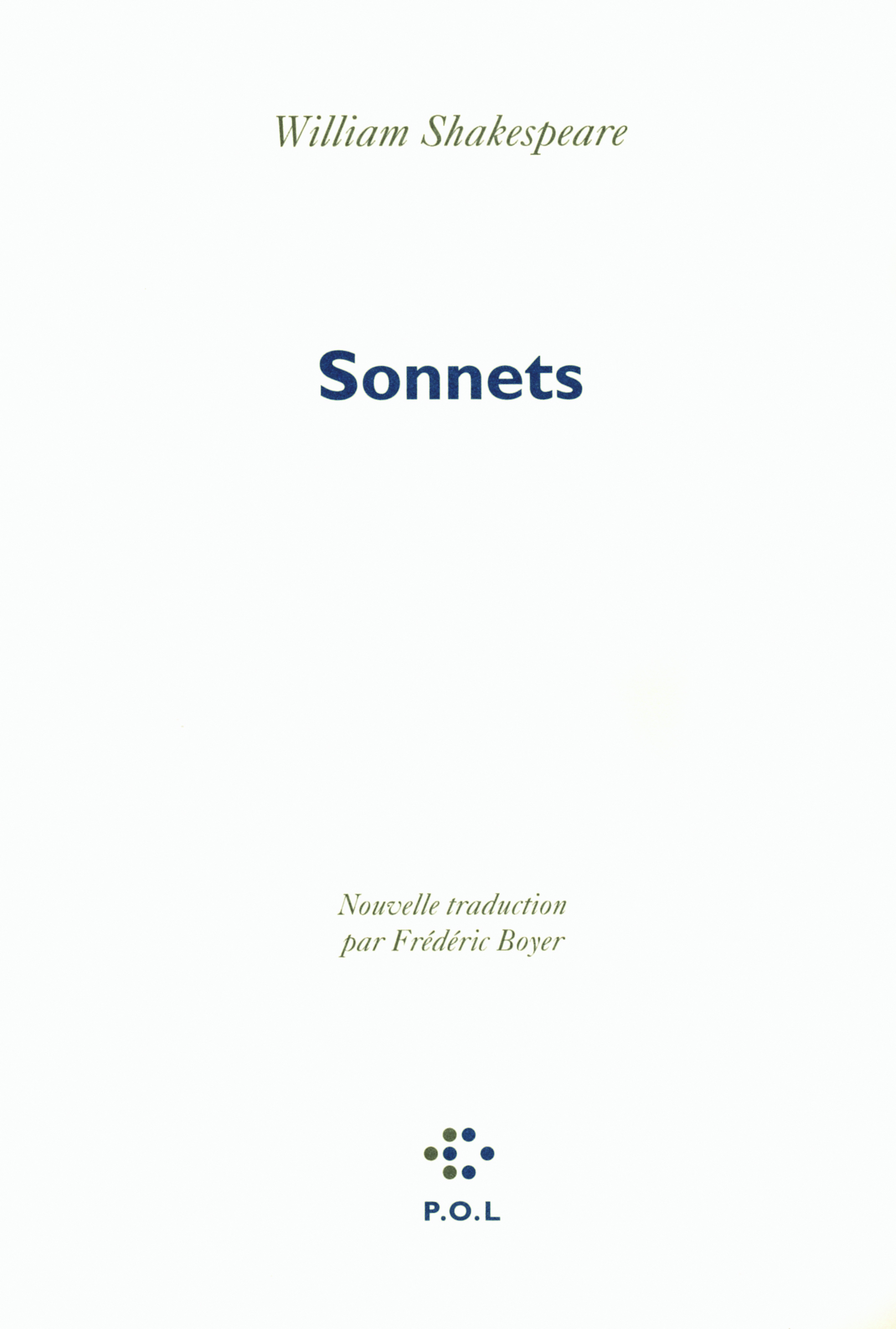 Sonnets (9782818004722-front-cover)