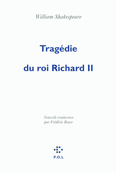Tragédie du roi Richard II (9782818004692-front-cover)