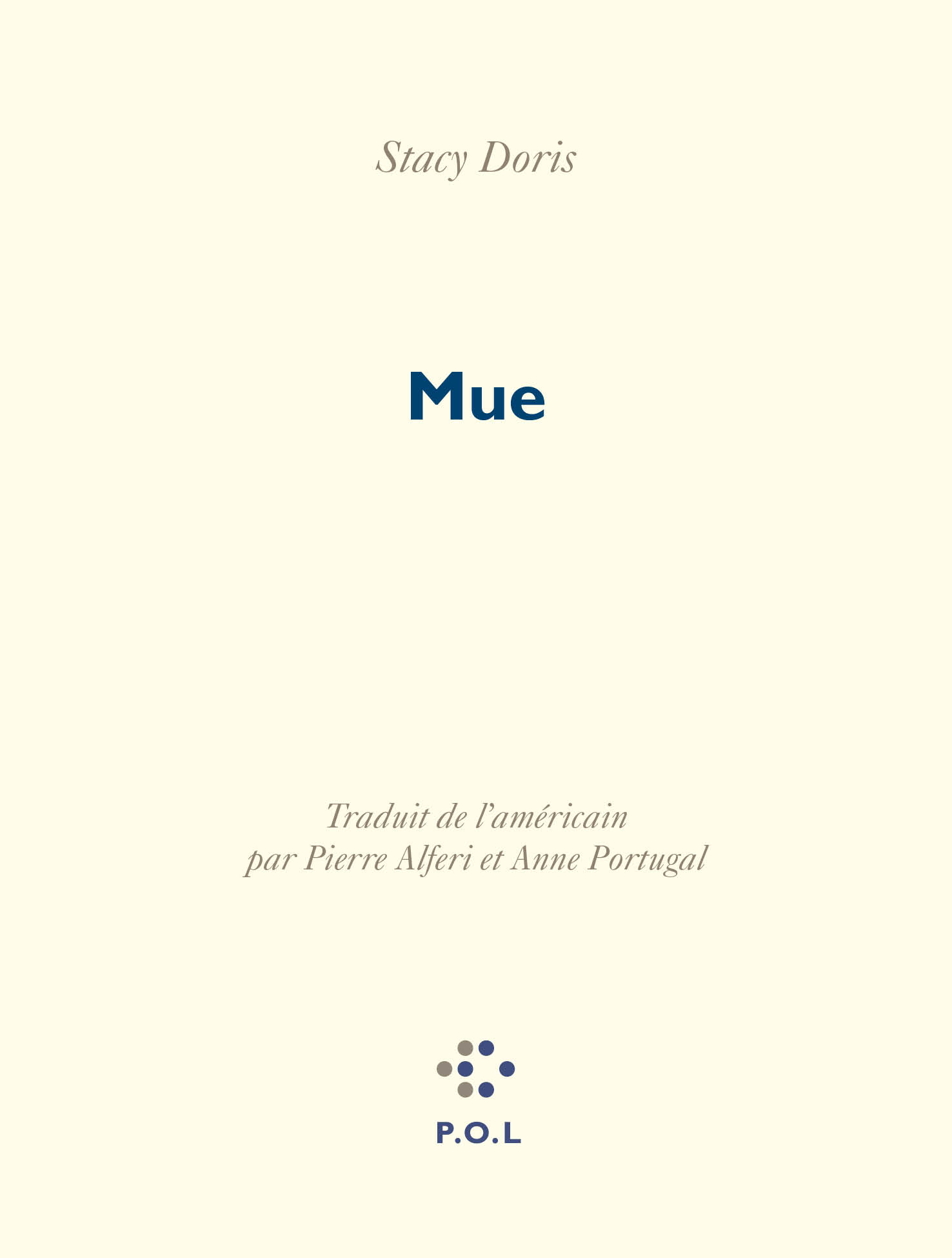 Mue, Une phénoménologie de l'esprit (9782818053041-front-cover)