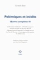 Polémiques et inédits (9782818003237-front-cover)