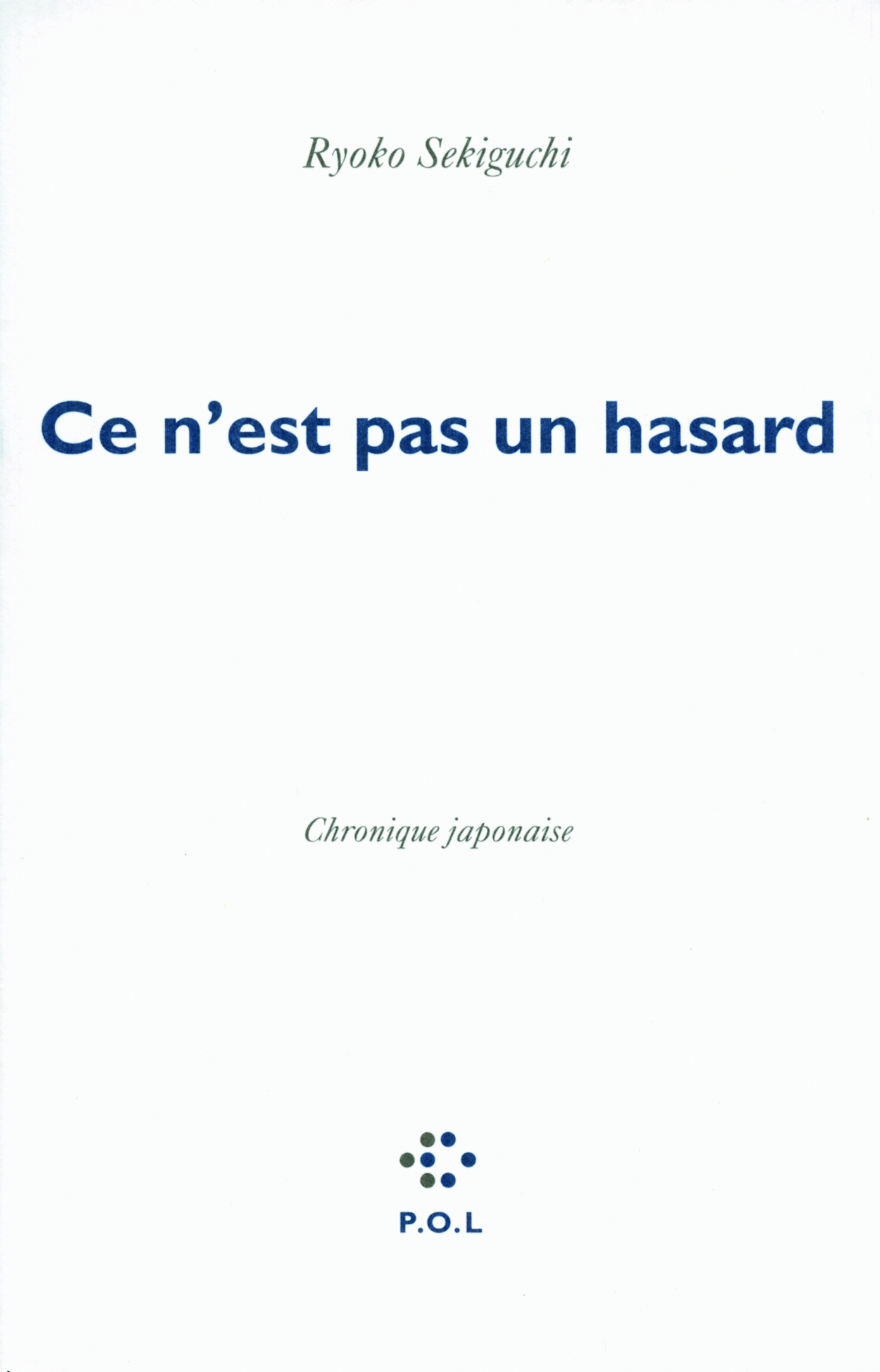 Ce n'est pas un hasard, Chronique japonaise (9782818014356-front-cover)