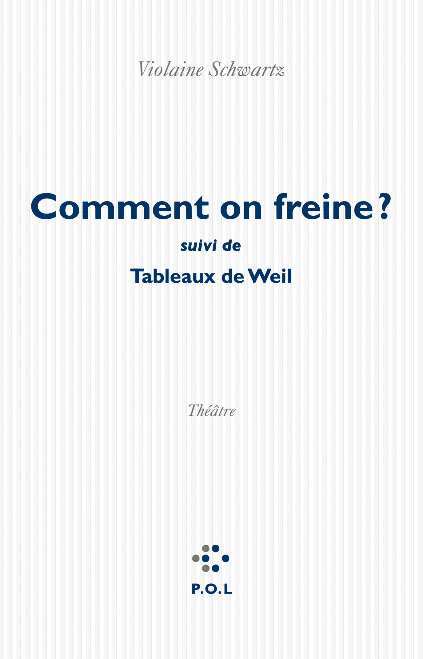 Comment on freine ?/Tableaux de Weil (9782818037515-front-cover)