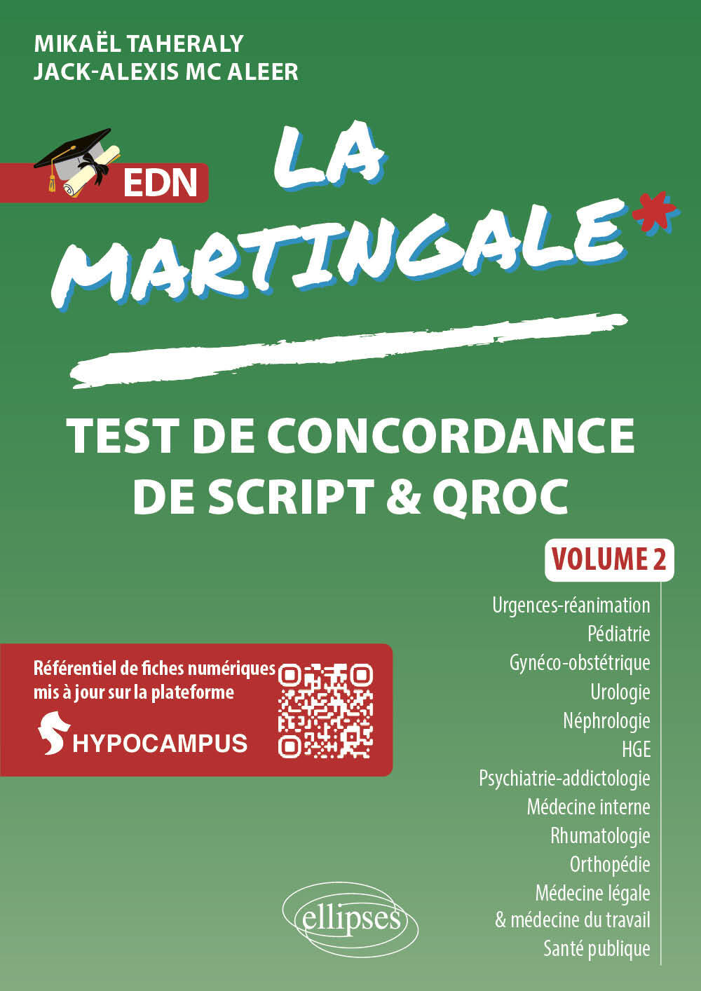 Test de concordance de script & QROC, Volume 2 (9782340113794-front-cover)