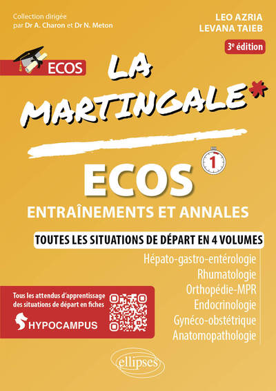 ECOS, Hépato-gastro-entérologie - Rhumatologie - Orthopédie - MPR - Endocrinologie - Gynéco-Obstétrique - Anatomopathologie (9782340111059-front-cover)
