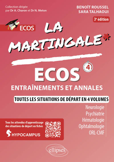 ECOS, Neurologie - Psychiatrie - Hématologie - Ophtalmologie - ORL - CMF (9782340111080-front-cover)