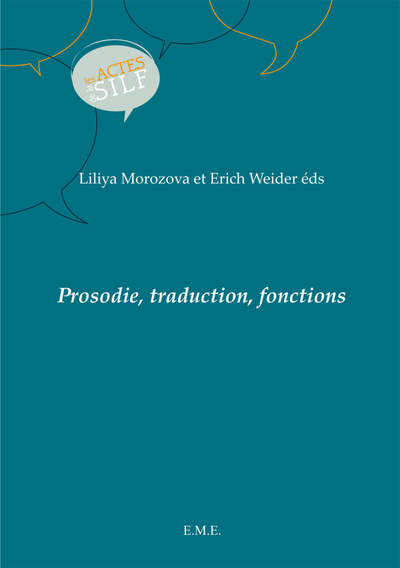 Prosodie, traduction, fonctions (9782875250797-front-cover)