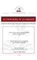 Le discours et la langue, Ceci est-il de la linguistique belge (française) ? (9782875250285-front-cover)