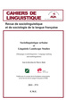 Cahiers de linguistique, Sociolinguistique urbaine et Linguistic Landscape Studies, Maquages et plurilinguisme / Language markin (9782875259783-front-cover)