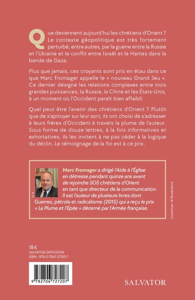 Ukraine, Gaza et autres tracas, Les chrétiens d’Orient dans le nouveau Grand Jeu (9782706727207-back-cover)