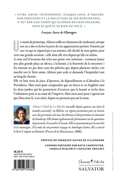 Seule à pied vers Jérusalem (9782706724862-back-cover)