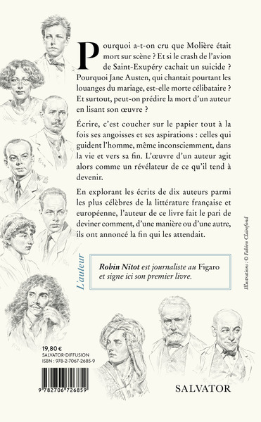 La plume et le tombeau, 10 écrivains face à la mort (9782706726859-back-cover)