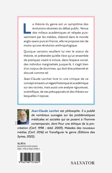 La théorie du genre contre le genre humain (9782706727801-back-cover)