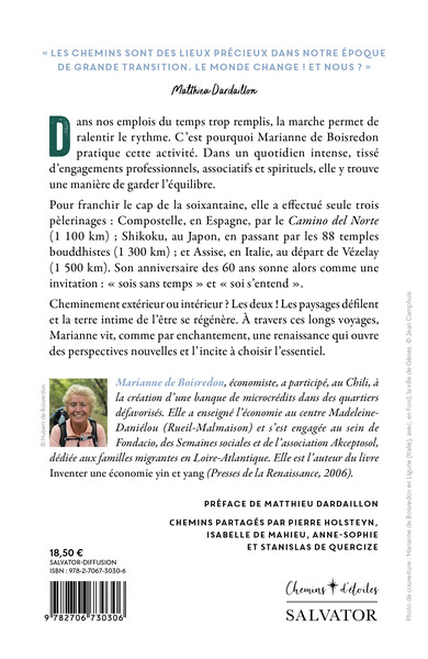 Marcher pour renaître, Compostelle, Shikoku, Assise (9782706730306-back-cover)