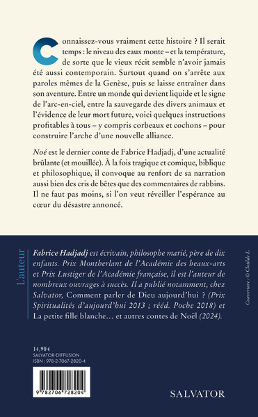 Noé, Commencer à la fin du monde (9782706728204-back-cover)