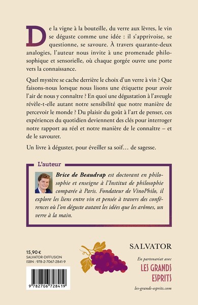 Légère dégustation philosophique, Grands crus, grands textes (9782706728419-back-cover)