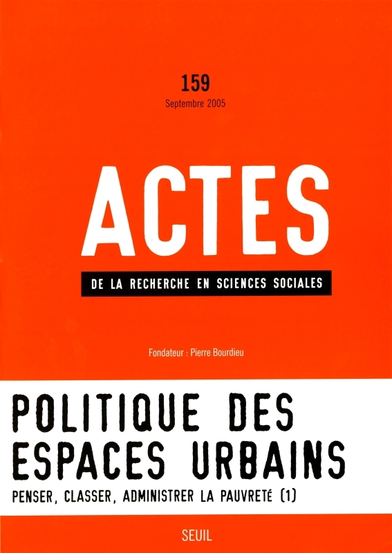 Actes de la recherche en sciences sociales, n°  159, Impasses de la mixité sociale (9782020687683-front-cover)