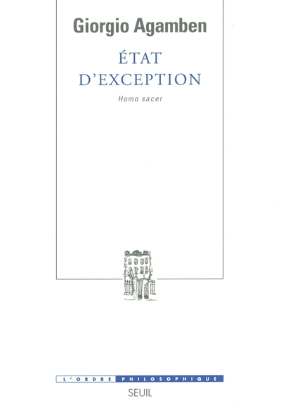 Etat d'exception, tome 1, Homo sacer, II, 1 (9782020611145-front-cover)