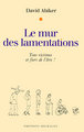 Le mr des lamentations - tous victimes et fiers de l'être ! (9782841863310-front-cover)