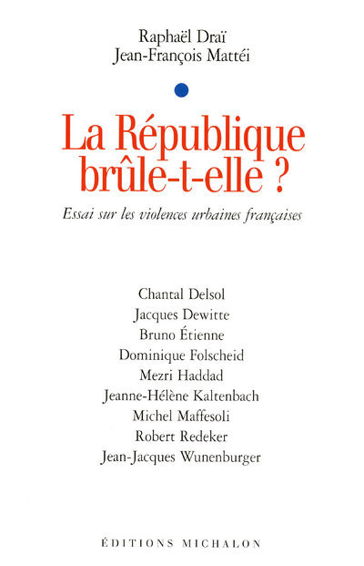 La république brûle-t-elle? essai sur les violence urbaines françaises (9782841863174-front-cover)