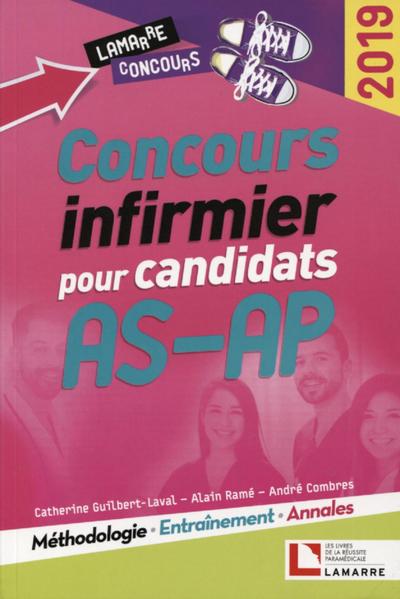 Concours infirmier pour candidats AS-AP 2019, Méthodologie - Entraînement - Annales (9782757310601-front-cover)