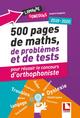 500 pages de maths, de problèmes et de tests pour réussir le concours d'orthophoniste, 2019-2020 (9782757310595-front-cover)