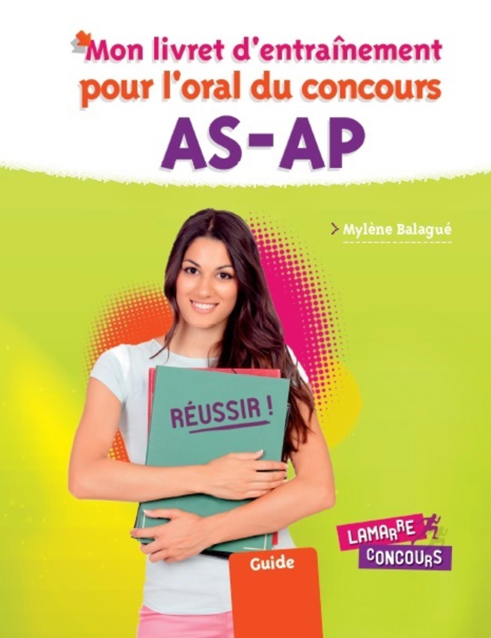 Mon livret d'entraînement pour l'oral du concours AS-AP (9782757307755-front-cover)